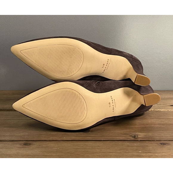 Cole Haan Grand 360 Women's Vestry Ankle Booties Size 5.5 Brown Suede Zip Up - Picture 10 of 16